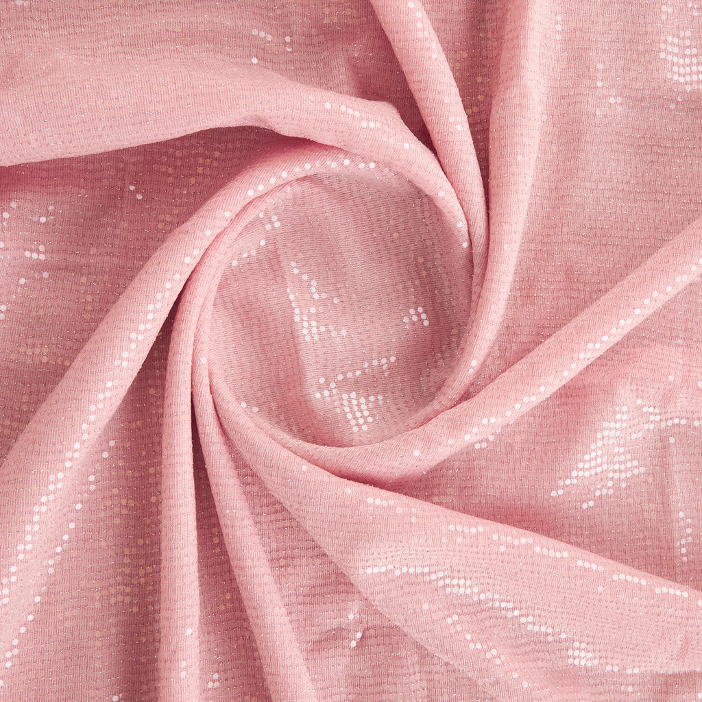 STRETCH CLEAR TRANS KNIT | 25454-CLEAR DELICATE PINK - Zelouf Fabrics