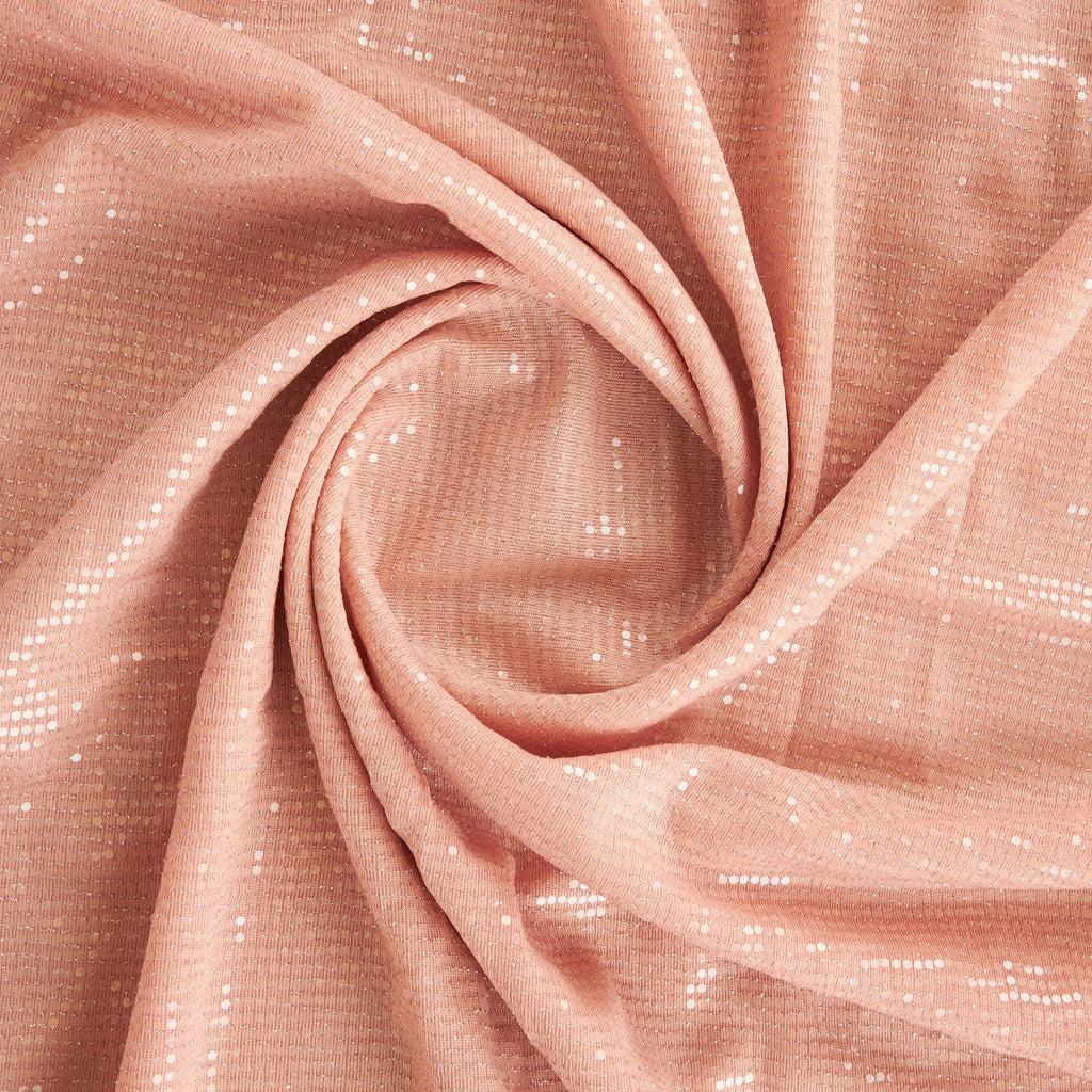 STRETCH CLEAR TRANS KNIT | 25454-CLEAR PERFECT BLUSH - Zelouf Fabrics