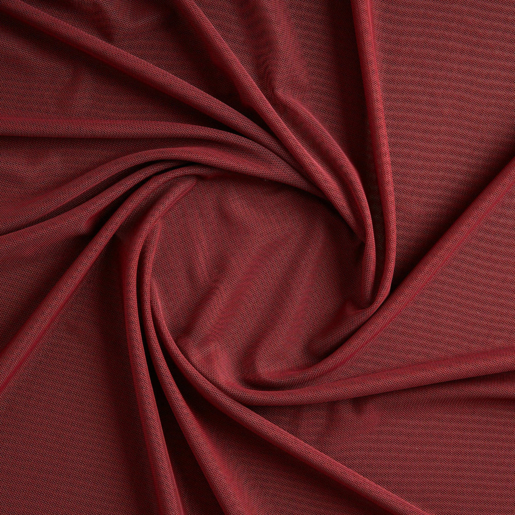 STRETCH POWER MESH | 5110 ARRESTING RED - Zelouf Fabrics