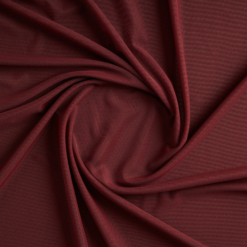 STRETCH POWER MESH | 5110 RED SHADOW - Zelouf Fabrics
