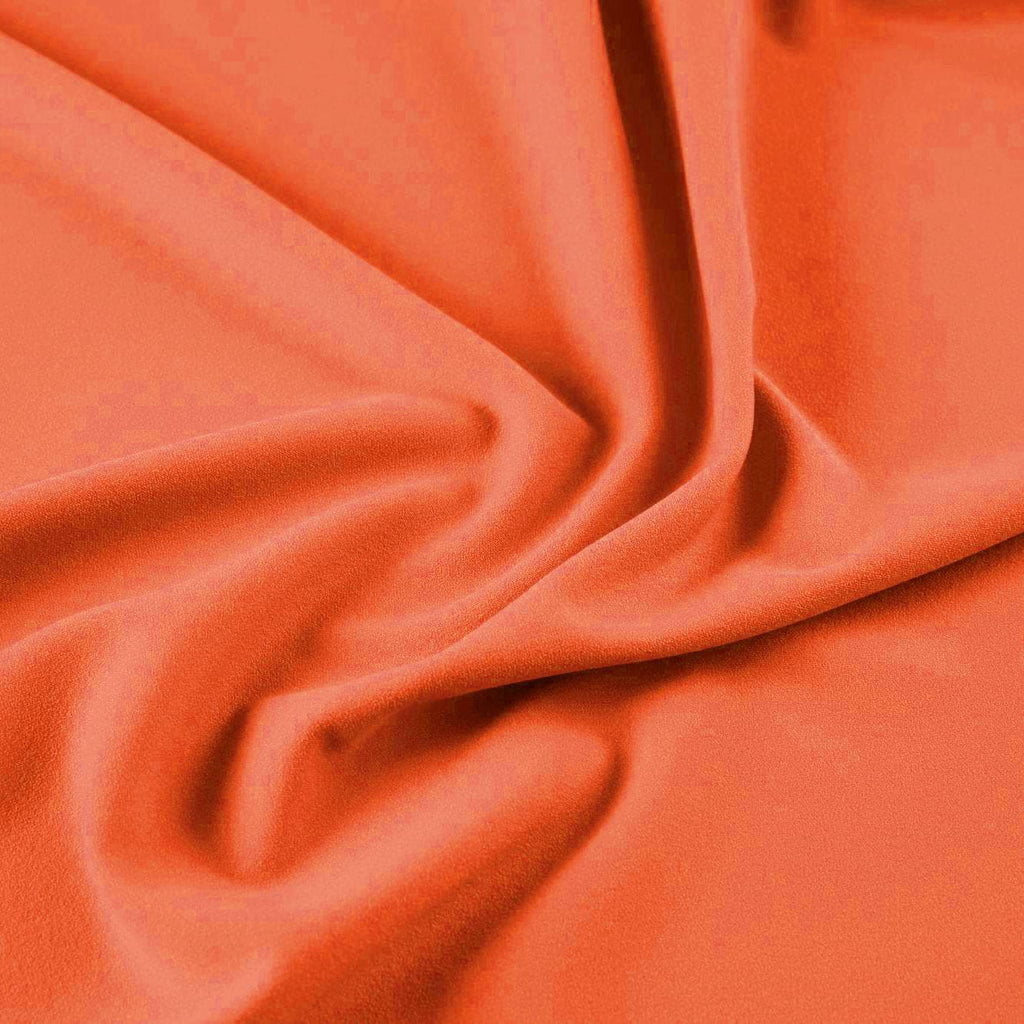 SCUBA CREPE | 5664 DAZZLING ORANGE - Zelouf Fabrics