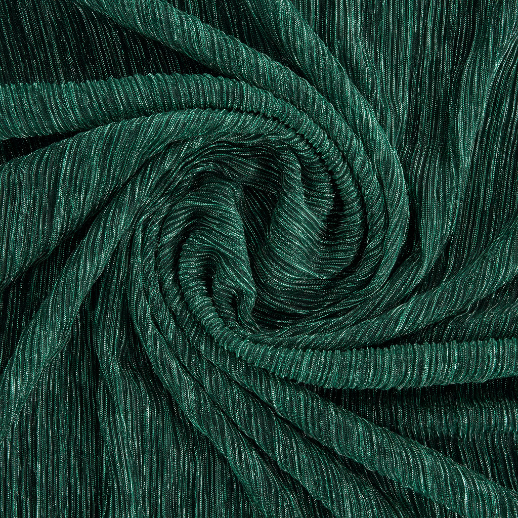 ABY CRINKLED LUREX MESH  | 26018PLT BLACK/GREEN/TEAL - Zelouf Fabrics