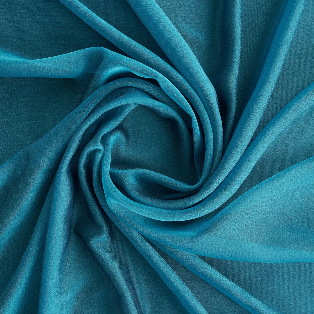 IRIDESCENT CHIFFON | 946 SPARKLY PEACOCK - Zelouf Fabrics