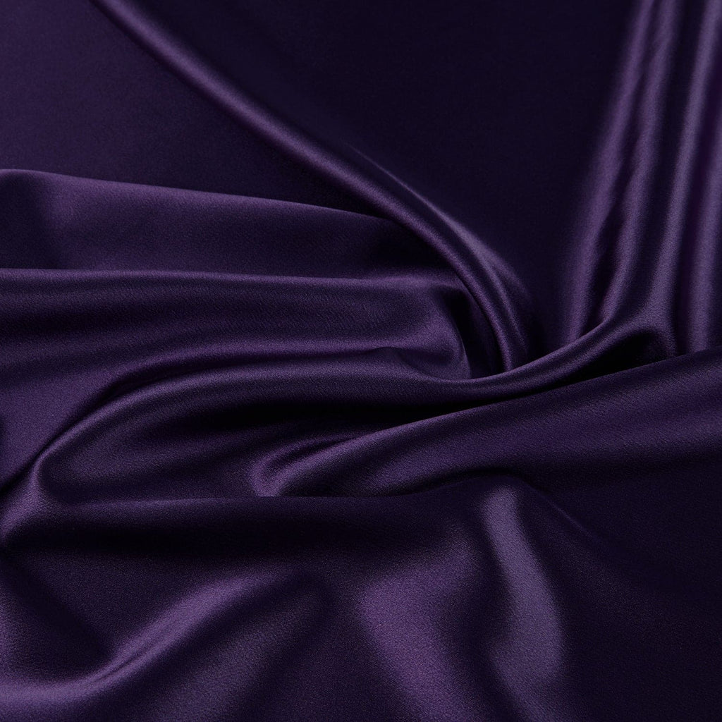 DANIELLE STRETCH SATIN | 7311 GRAPE SUNDAE - Zelouf Fabrics