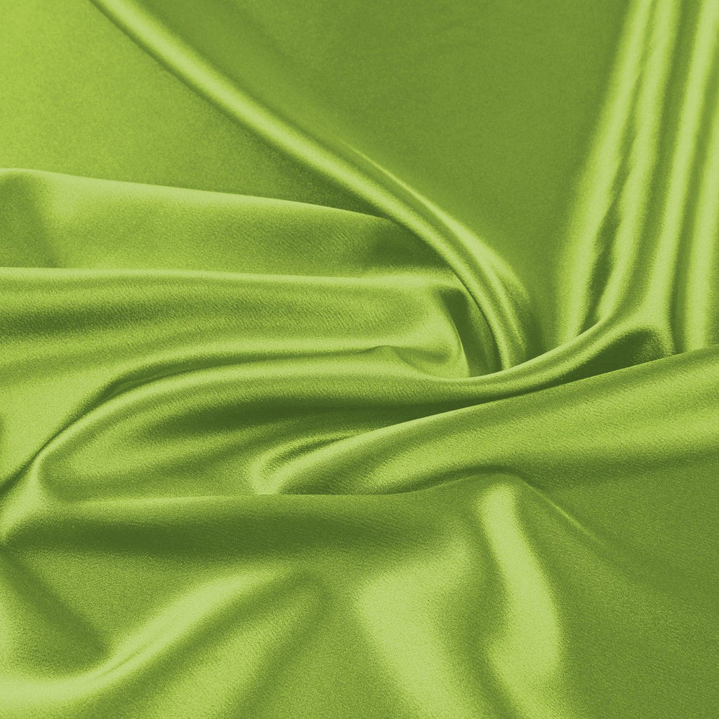 DANIELLE STRETCH SATIN | 7311 LIME PUNCH - Zelouf Fabrics