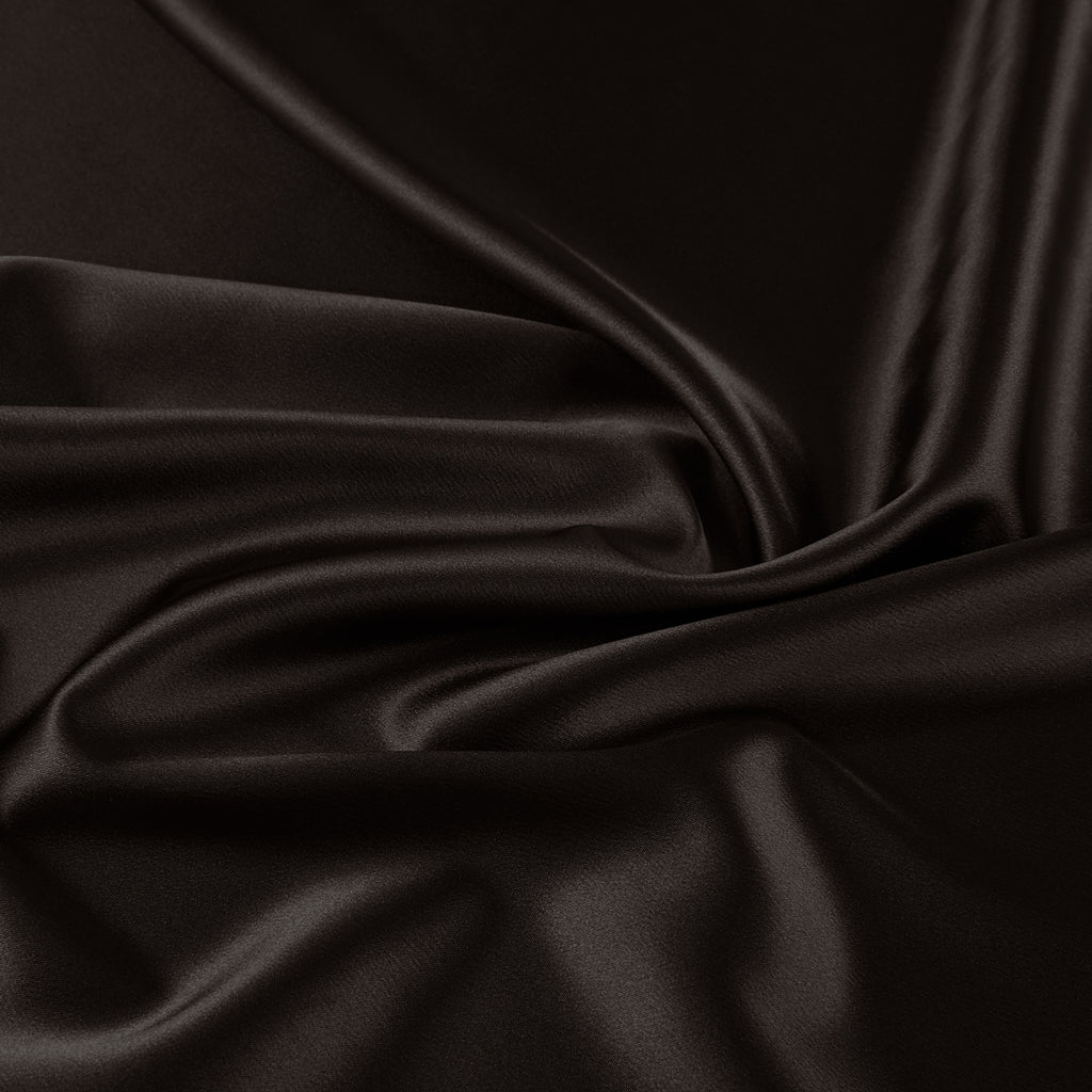 DANIELLE STRETCH SATIN | 7311 LUXE' COCOA - Zelouf Fabrics