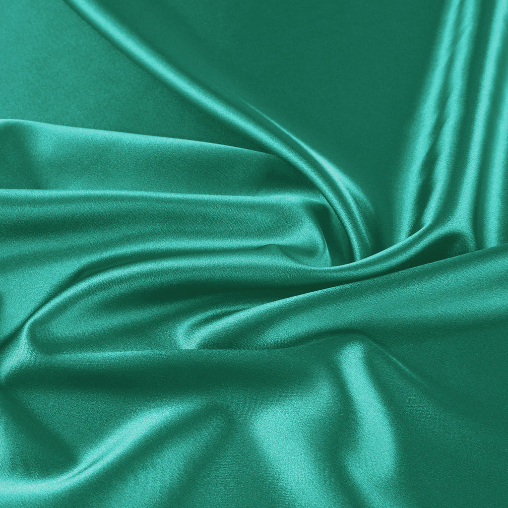 DANIELLE STRETCH SATIN | 7311 MINT SWIRL - Zelouf Fabrics