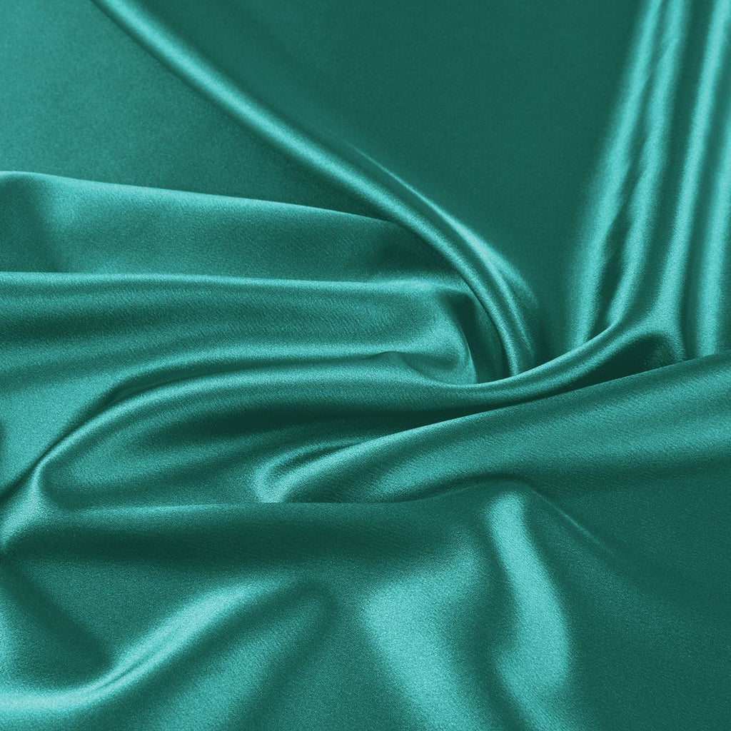 DANIELLE STRETCH SATIN | 7311 SEAFOAM HULA - Zelouf Fabrics