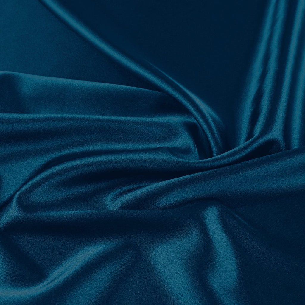 DANIELLE STRETCH SATIN | 7311 SPLENDID BLUE - Zelouf Fabrics