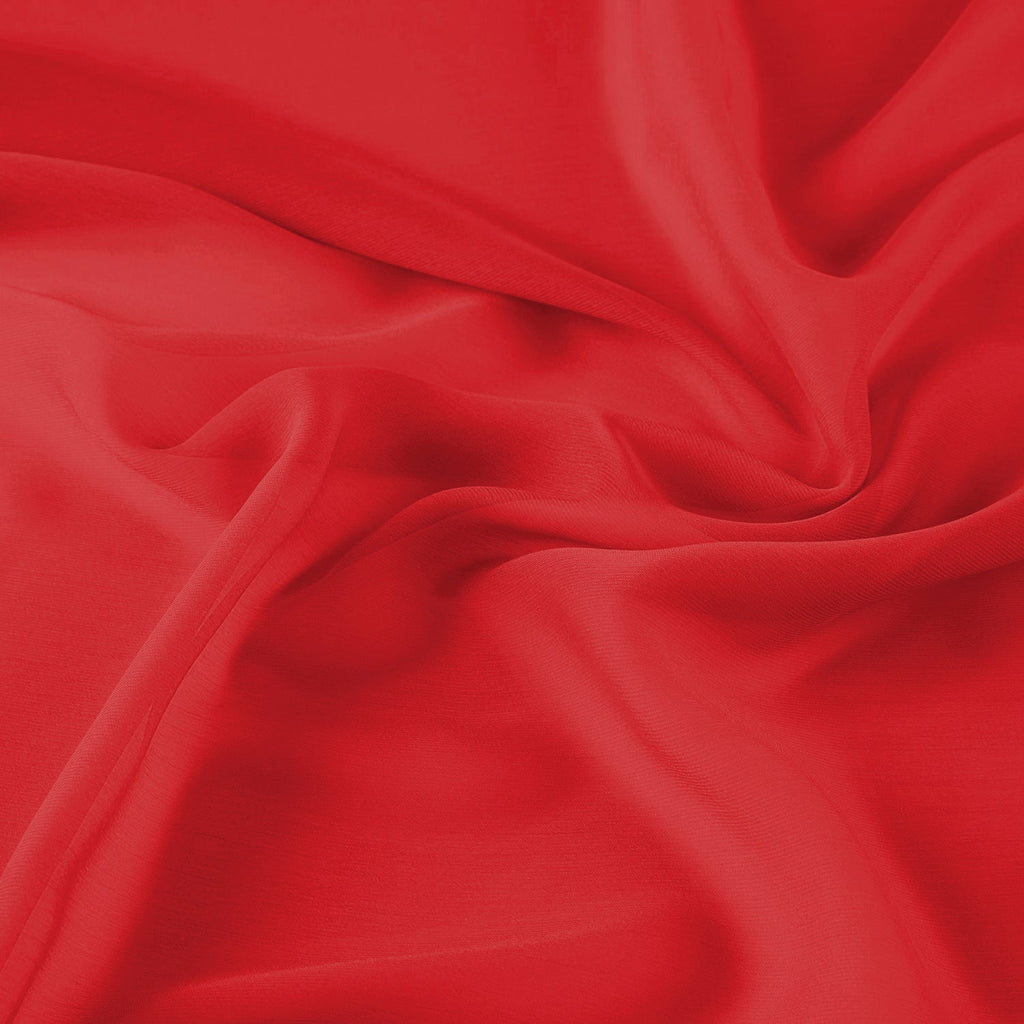 CATIONIC CHIFFON | 829 SHOCK RED - Zelouf Fabrics