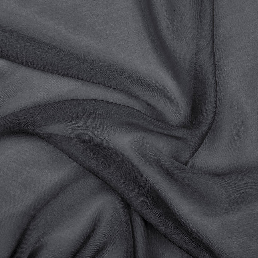 IRIDESCENT CHIFFON | 946 COAL SHADOW - Zelouf Fabrics