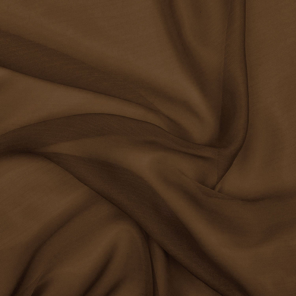 IRIDESCENT CHIFFON | 946 WOOD STONE - Zelouf Fabrics