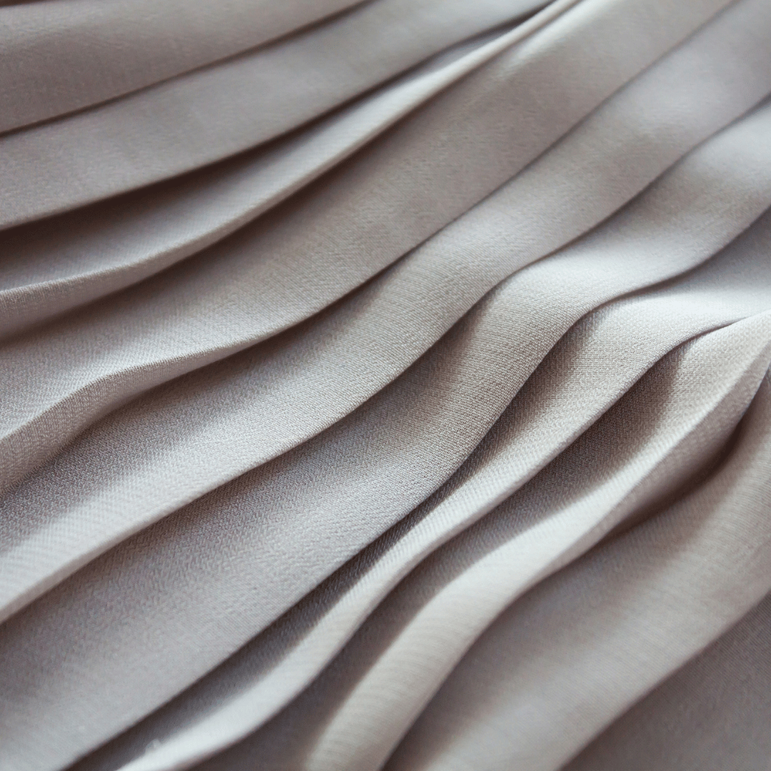 Pleated best sale chiffon fabric