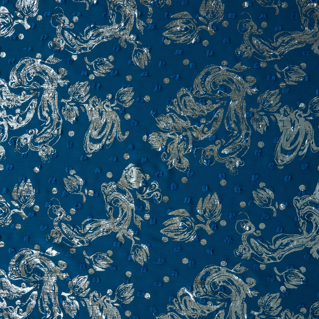 FLORAL FOIL YORYU CLIP-DOT  | 26900  - Zelouf Fabrics