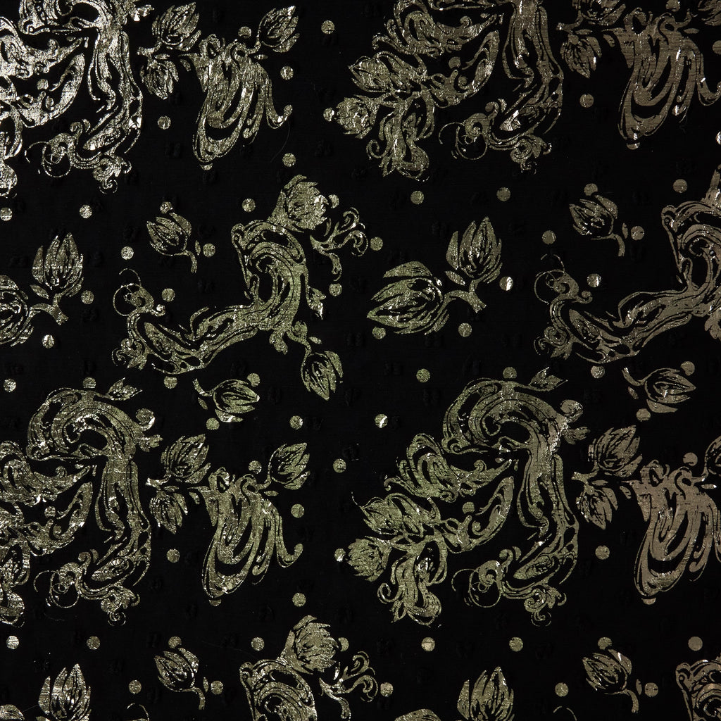 FLORAL FOIL YORYU CLIP-DOT  | 26900  - Zelouf Fabrics