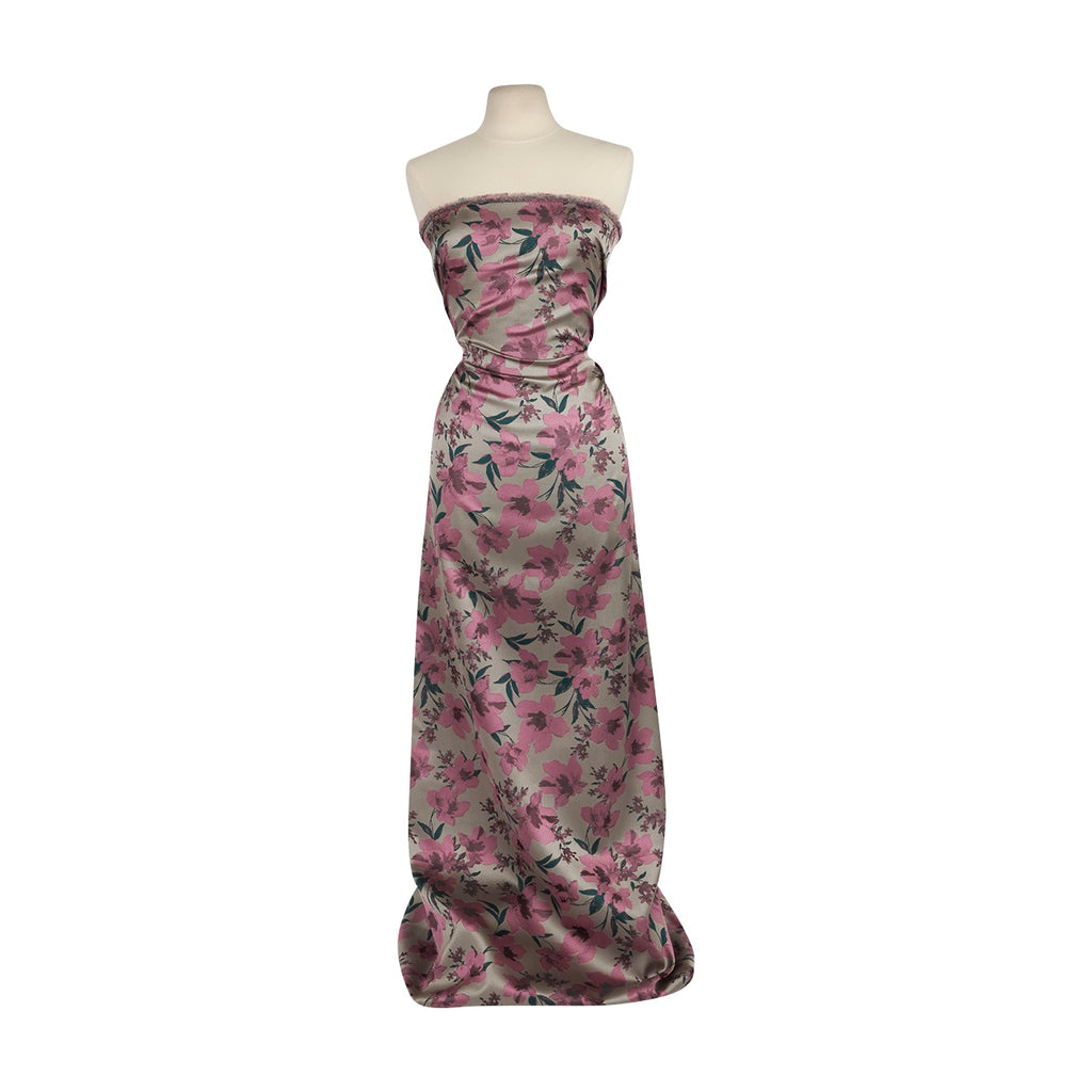 AMELIE FLORAL JACQUARD  | 27131 CHAMPAGNE/ROSE - Zelouf Fabrics
