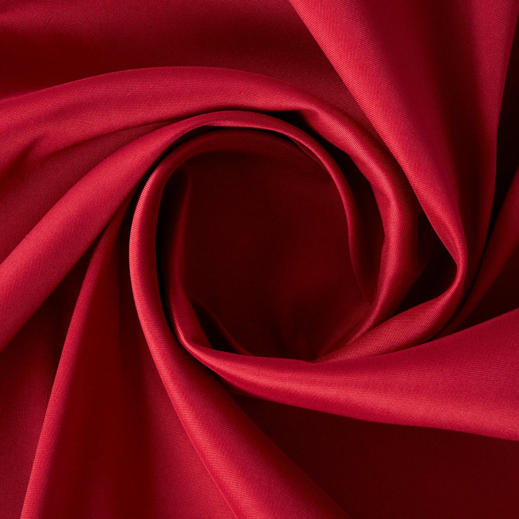 STRETCH MIKADO SATIN TWILL| 23435 LUSH RUBY - Zelouf Fabrics