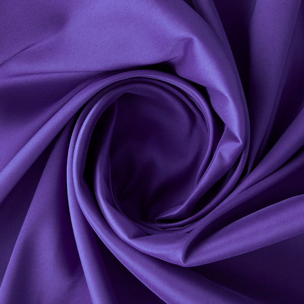 STRETCH MIKADO SATIN TWILL| 23435 LUSH VIOLET - Zelouf Fabrics