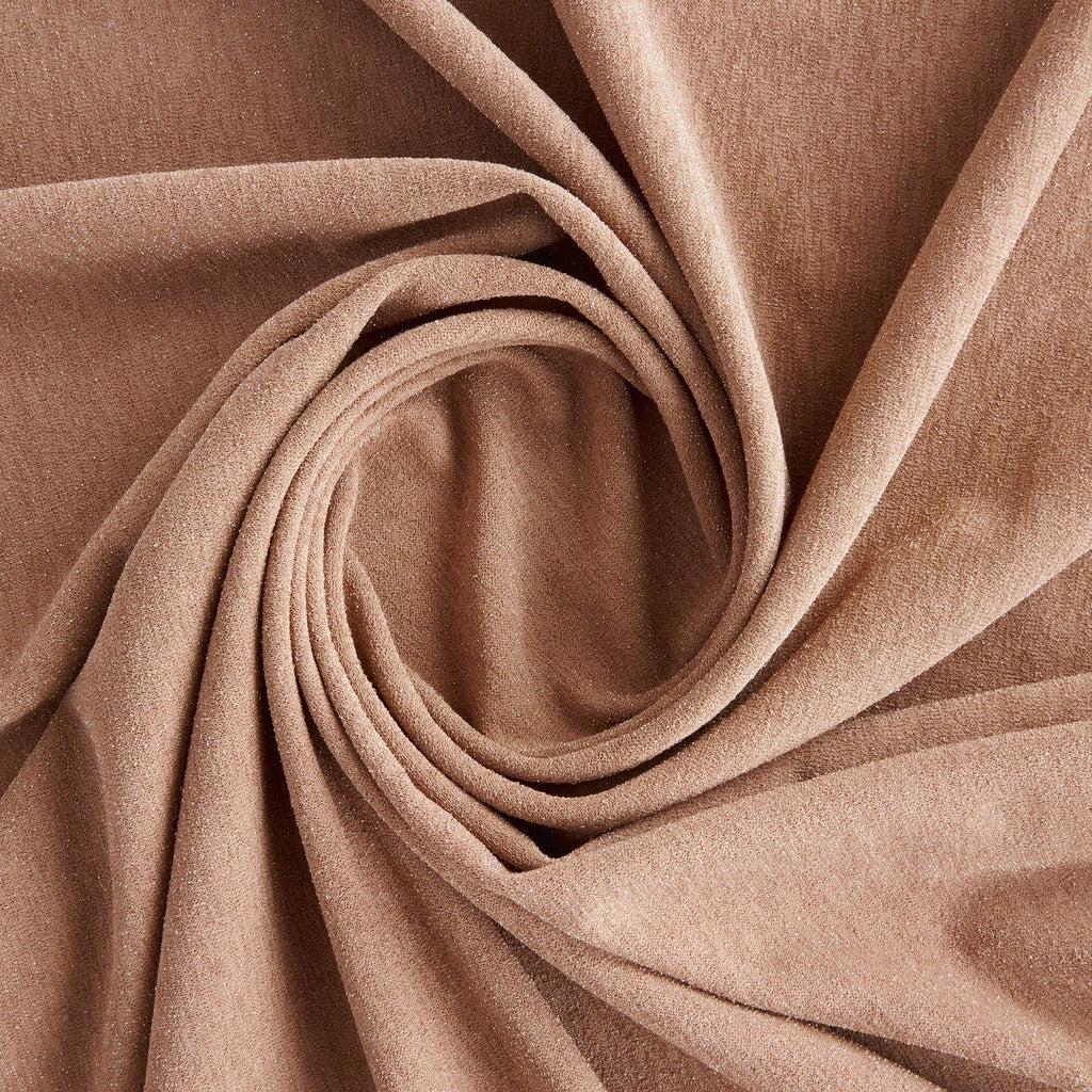 WINTER TAUPE | SCUBA CREPE LUREX | 5664-LUREX - Zelouf Fabrics
