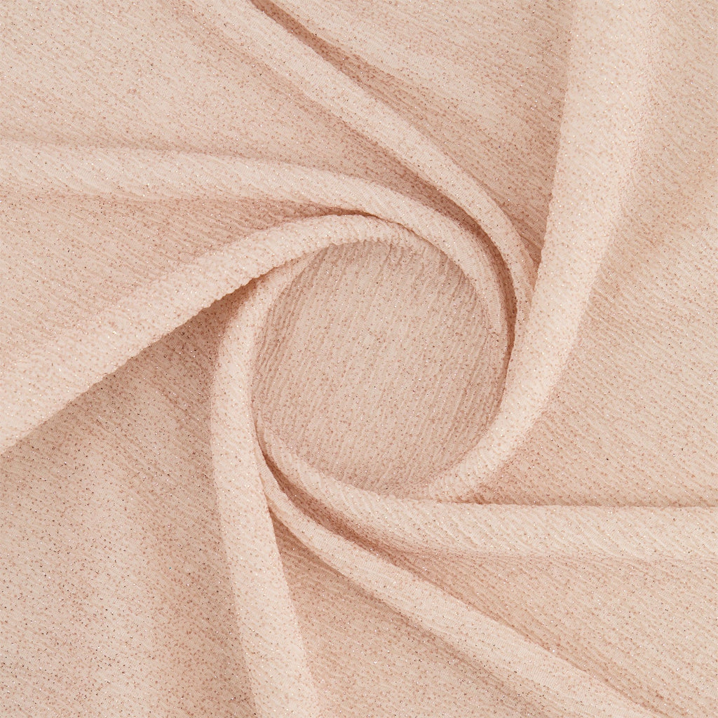 PLEATED FUKURO W/ ROLLER GLITTER  | 20170-GLITTER CREAM - Zelouf Fabrics
