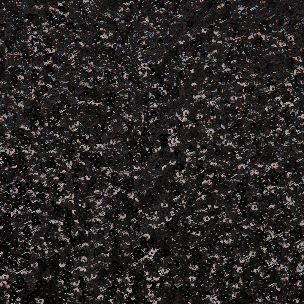 BLACK/BLACK | TULA FACETED SEQUIN MESH | 25219 - Zelouf Fabrics