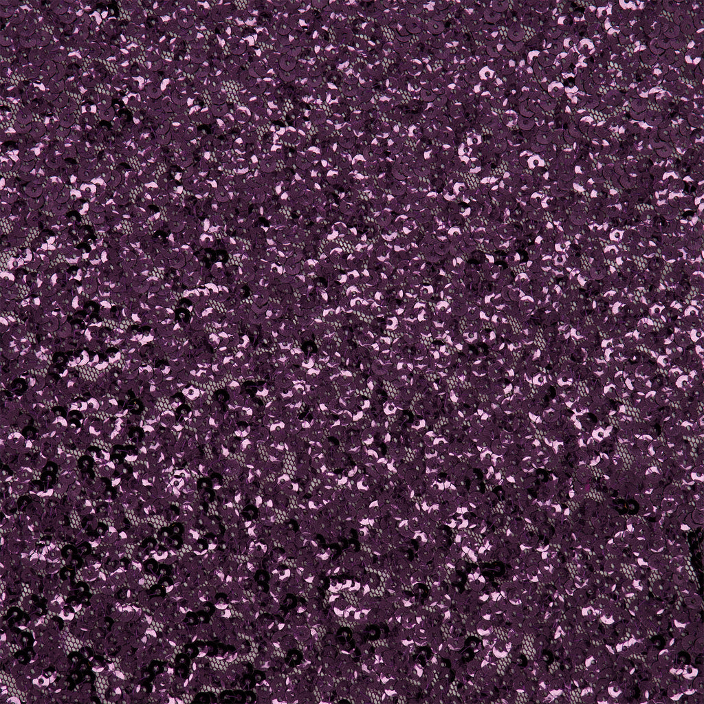 PLUM | TULA FACETED ALL OVER SEQUIN MESH | 25219 - Zelouf Fabrics