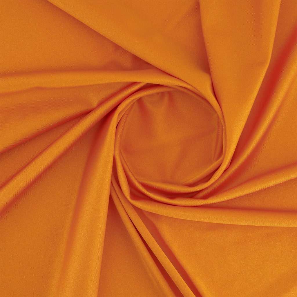 STRETCH BODYCON SATIN | 25333 TANGERINE WAVE - Zelouf Fabrics