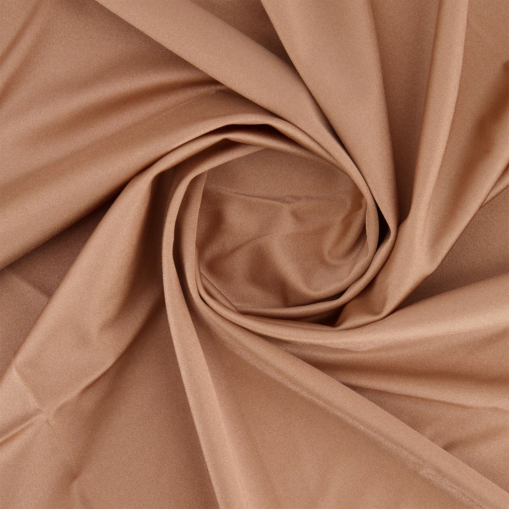 STRETCH BODYCON SATIN | 25333 TRANQUIL TAUPE - Zelouf Fabrics