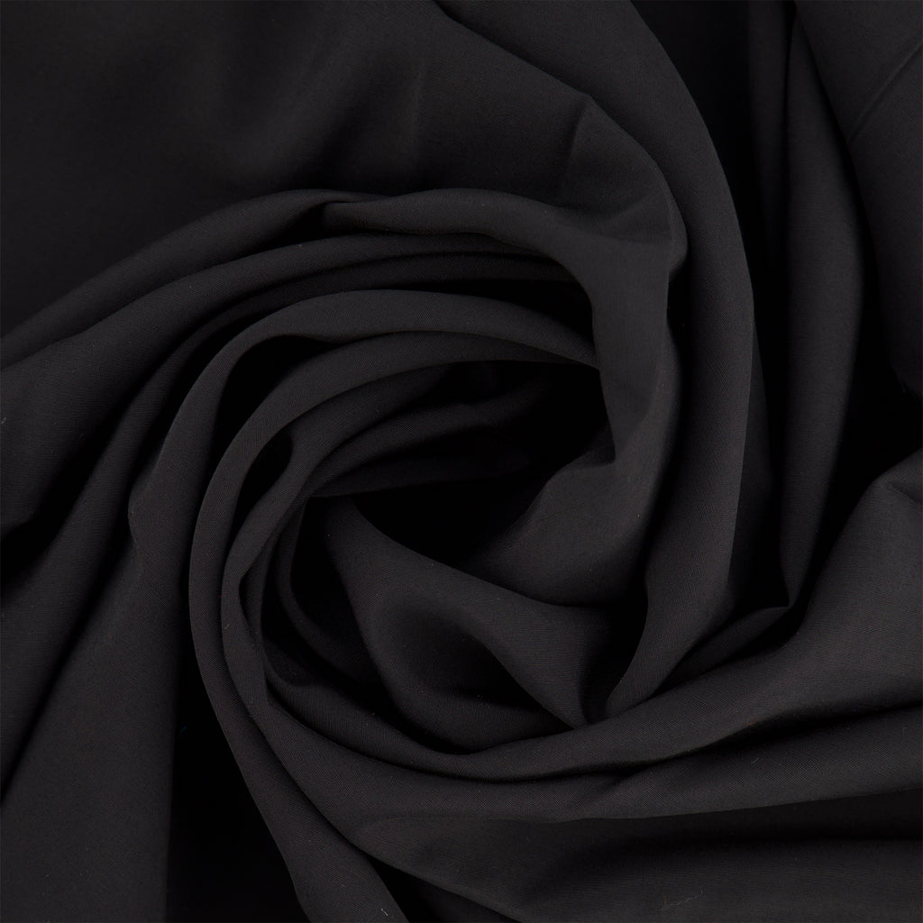 RAYON POLY CUPRO  | 25339 BLACK - Zelouf Fabrics