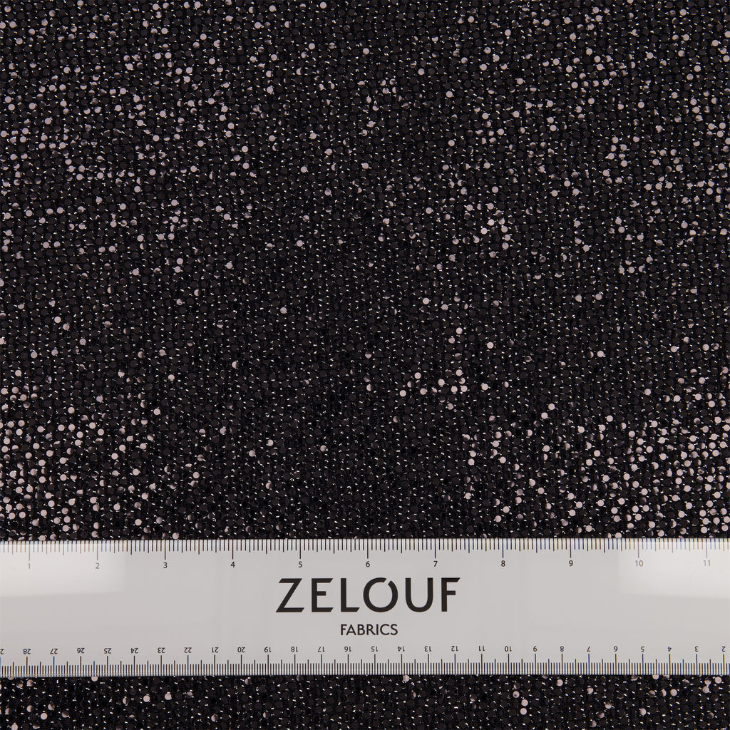 BLACK | STRETCH TRANS KNIT | 25454-TRANS - Zelouf Fabrics