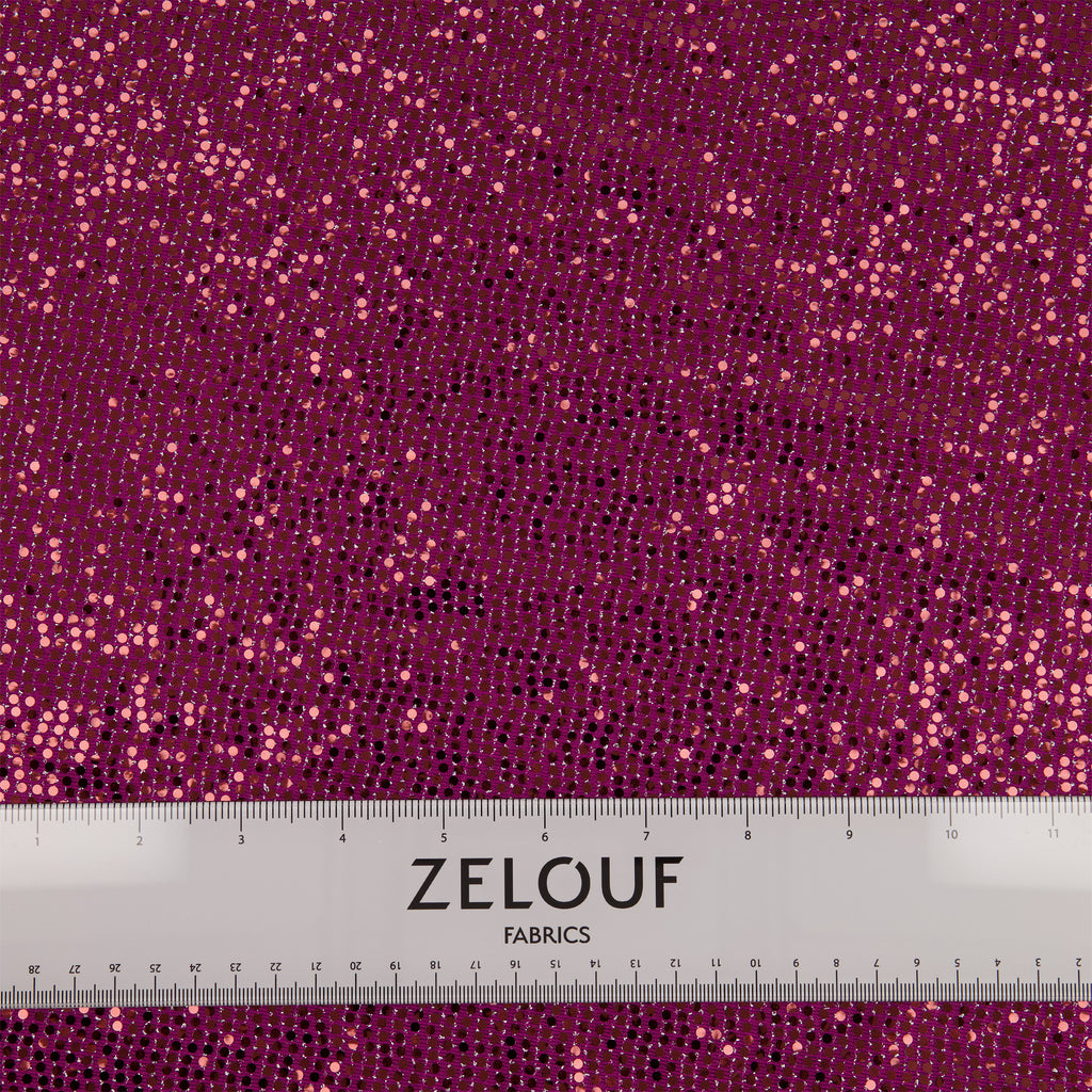BERRY | STRETCH TRANS KNIT | 25454-TRANS - Zelouf Fabrics