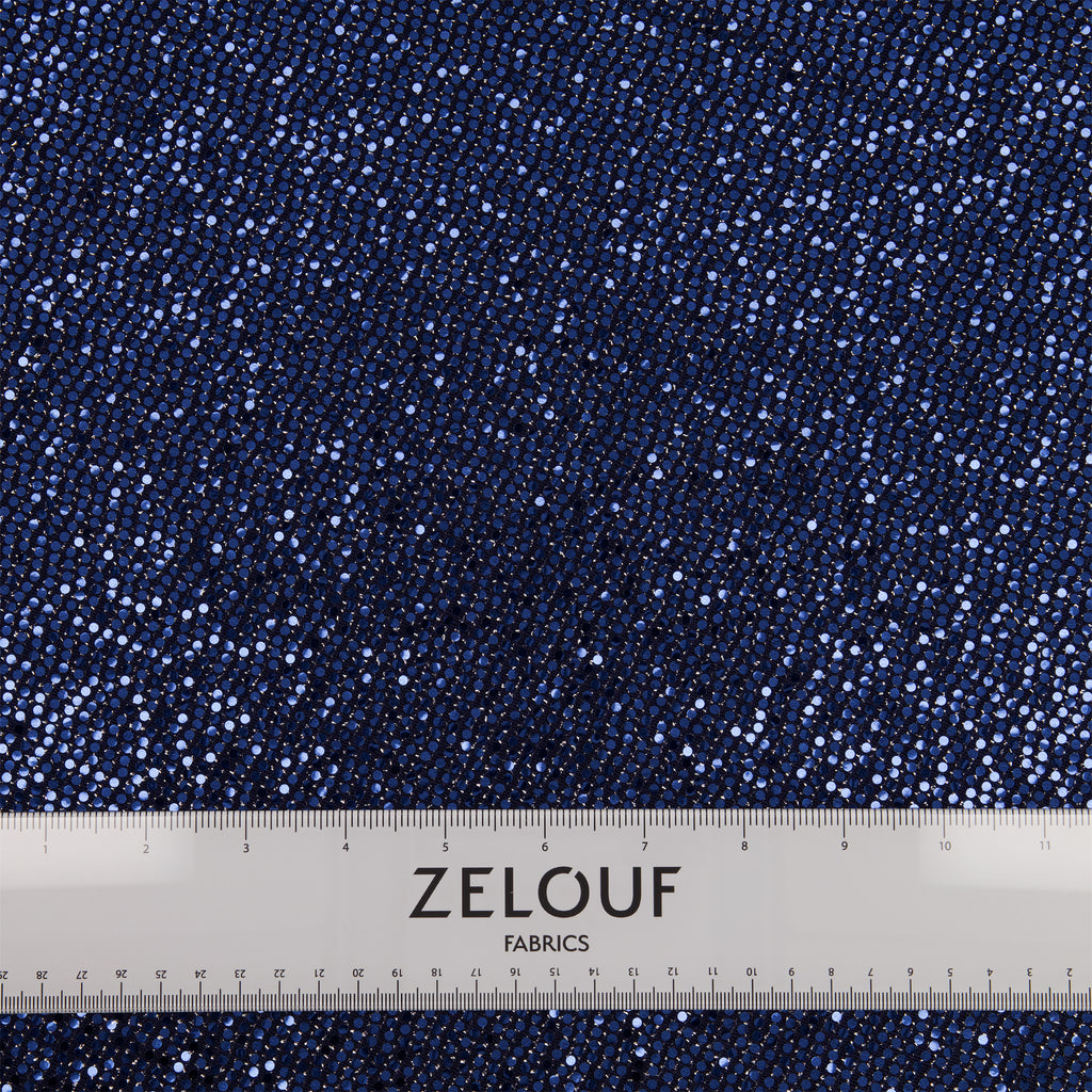 MIDNIGHT | STRETCH TRANS KNIT | 25454-TRANS - Zelouf Fabrics