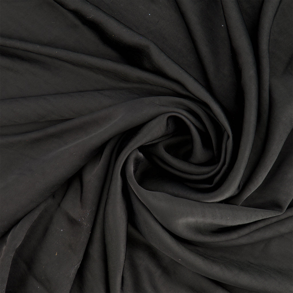 KYRA WASHER SATIN  | 26930 BLACK - Zelouf Fabrics