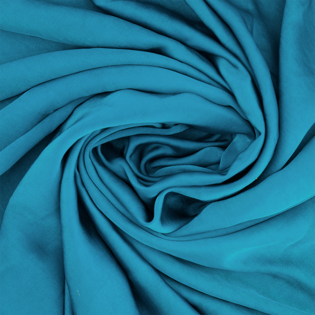 KYRA WASHER SATIN  | 26930 TURQUOISE - Zelouf Fabrics