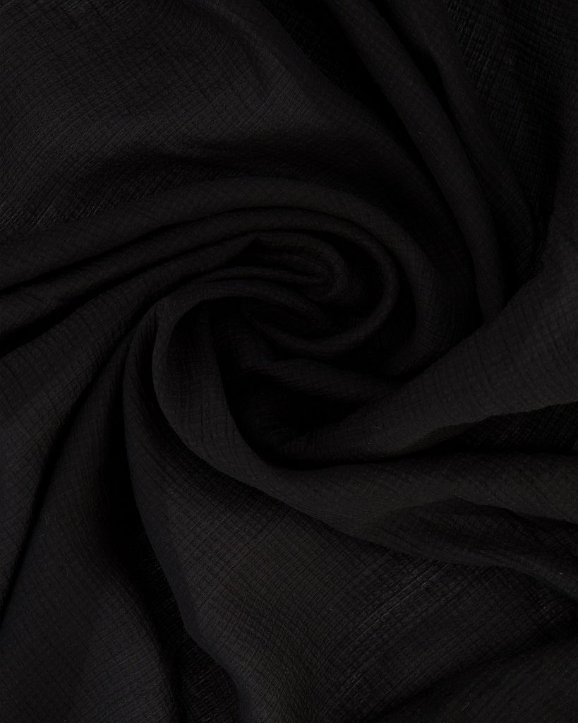 DALLAS TEXTURED CHECK  | 27042 BLACK - Zelouf Fabrics