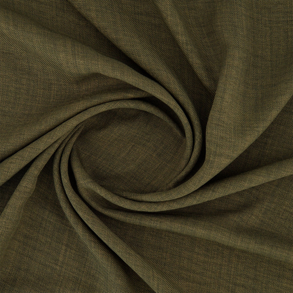 MELANGE WASHER POLY  | 27100 WINTER OLIVE - Zelouf Fabrics