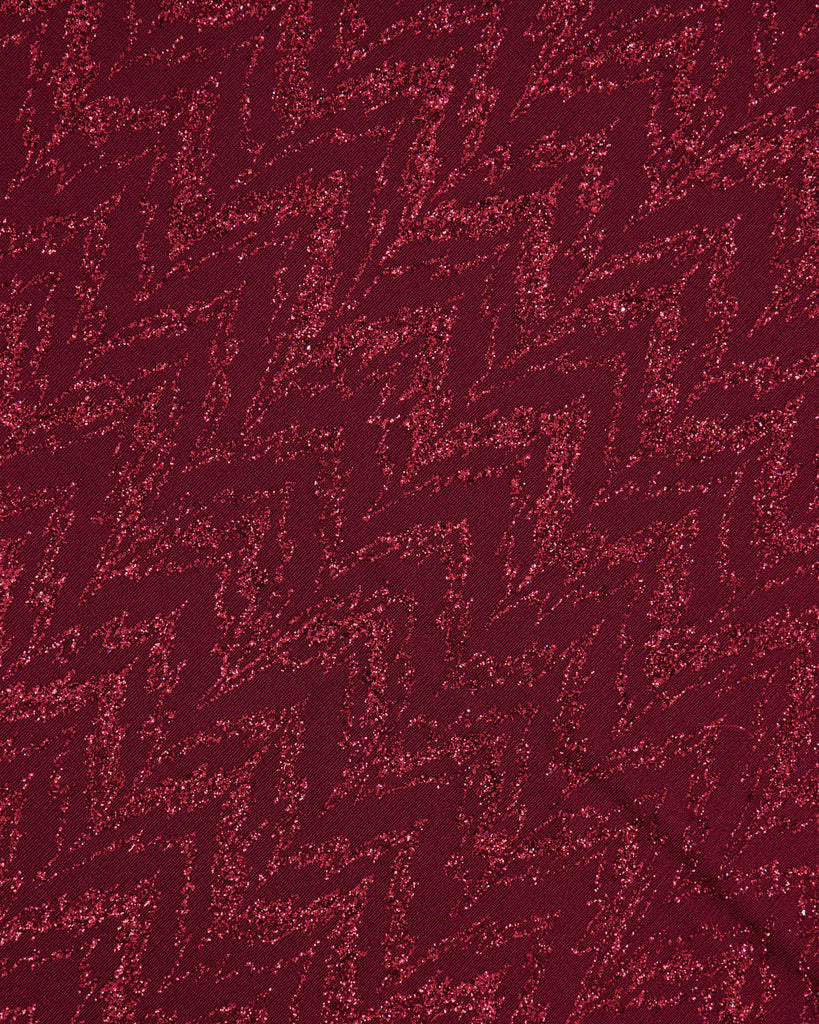 CHEVRON GLITTER ON SLINKY KNIT  | 27153  - Zelouf Fabrics