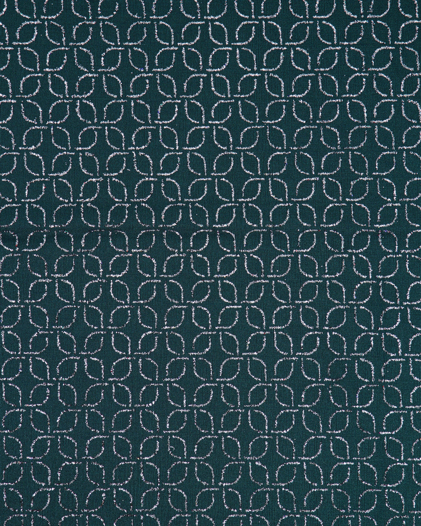 GEO GLITTER ON SLINKY KNIT  | 27154  - Zelouf Fabrics