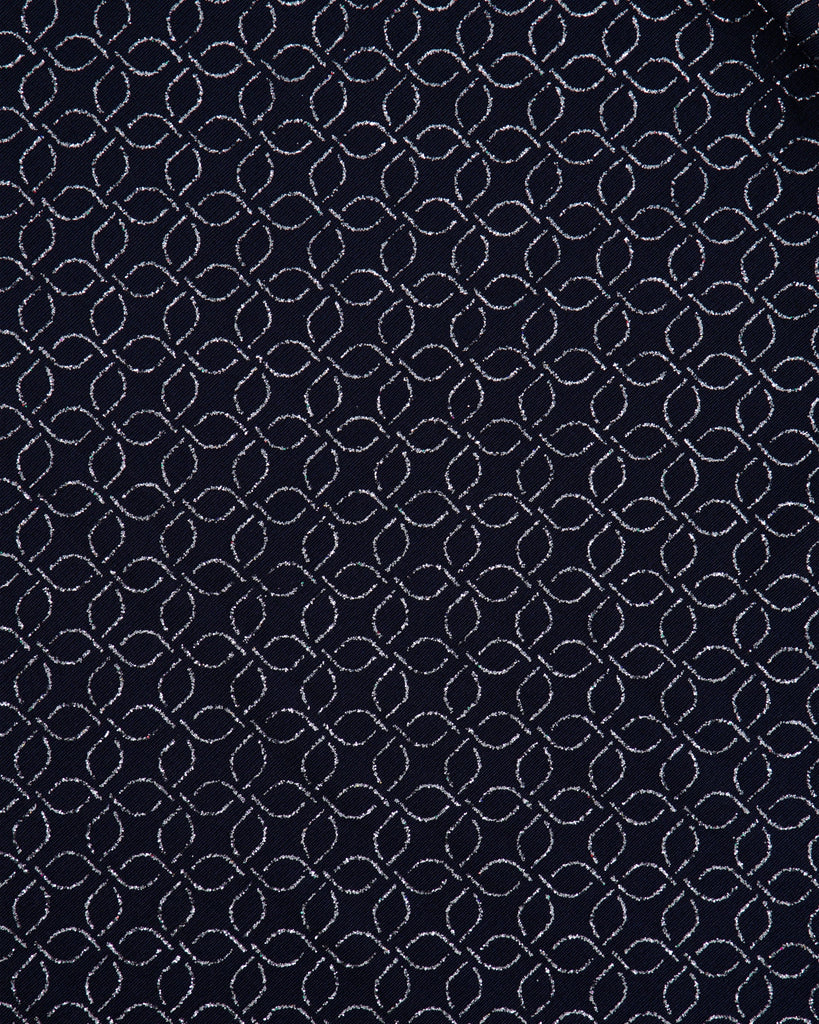 GEO GLITTER ON SLINKY KNIT  | 27154  - Zelouf Fabrics
