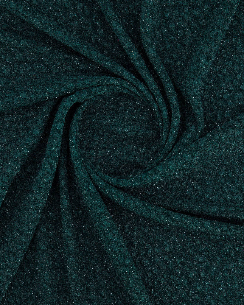 MABEL TEXTURED GLITTER KNIT  | 27178 PINE/FOREST - Zelouf Fabrics