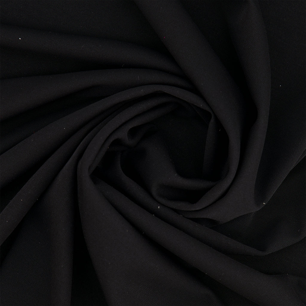 CHINA FILAMENT JERSEY  | 27216 BLACK - Zelouf Fabrics