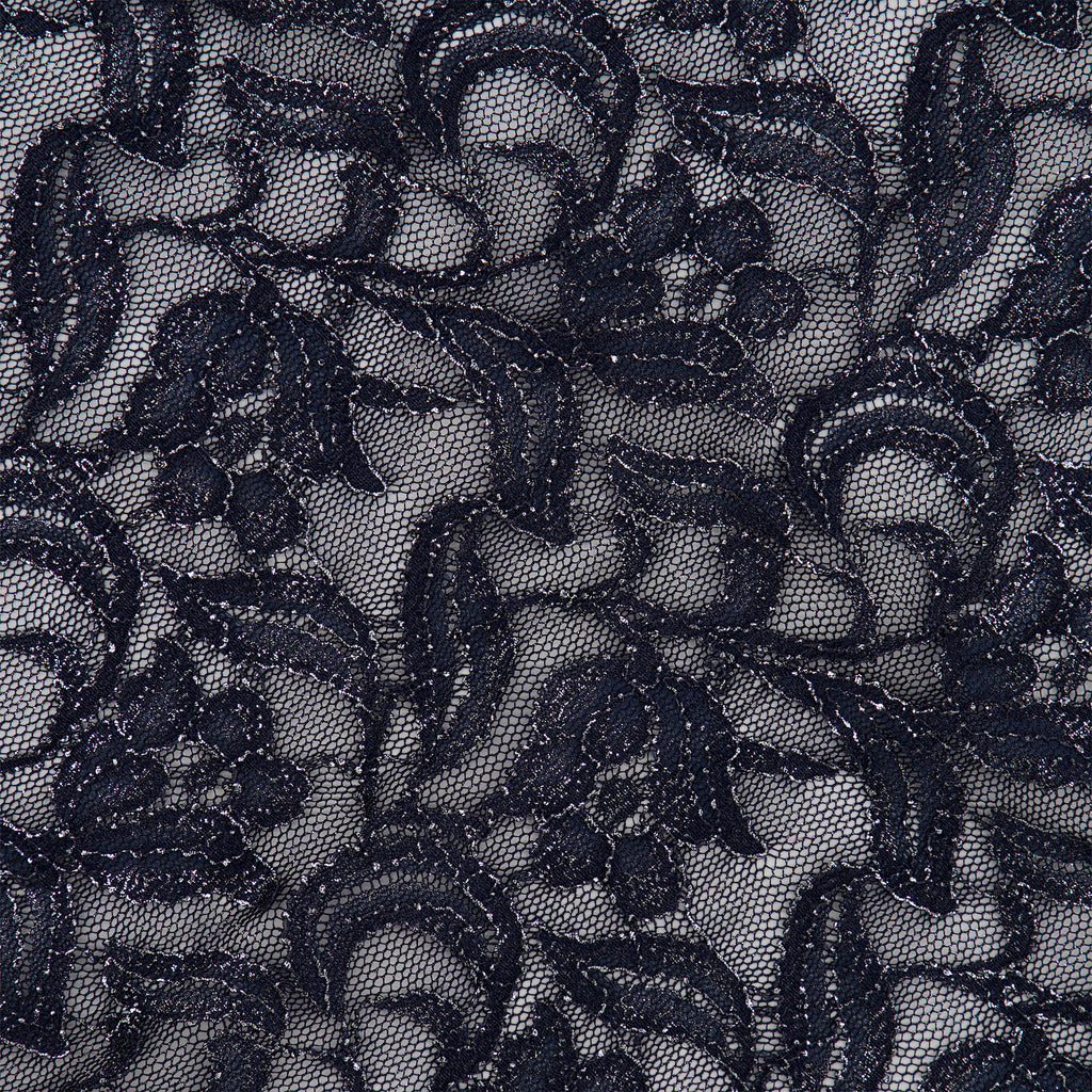CALISTA FLORAL SCALLOP LACE  | 27299SC-FOIL  - Zelouf Fabrics