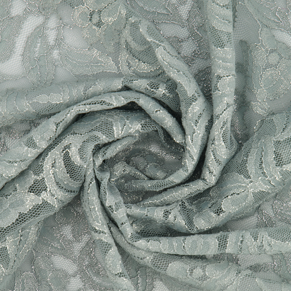 CALISTA FLORAL SCALLOP LACE  | 27299SC-FOIL  - Zelouf Fabrics