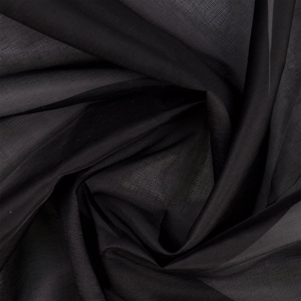ISOLDE METALLIC ORGANZA  | 27317 BLACK - Zelouf Fabrics