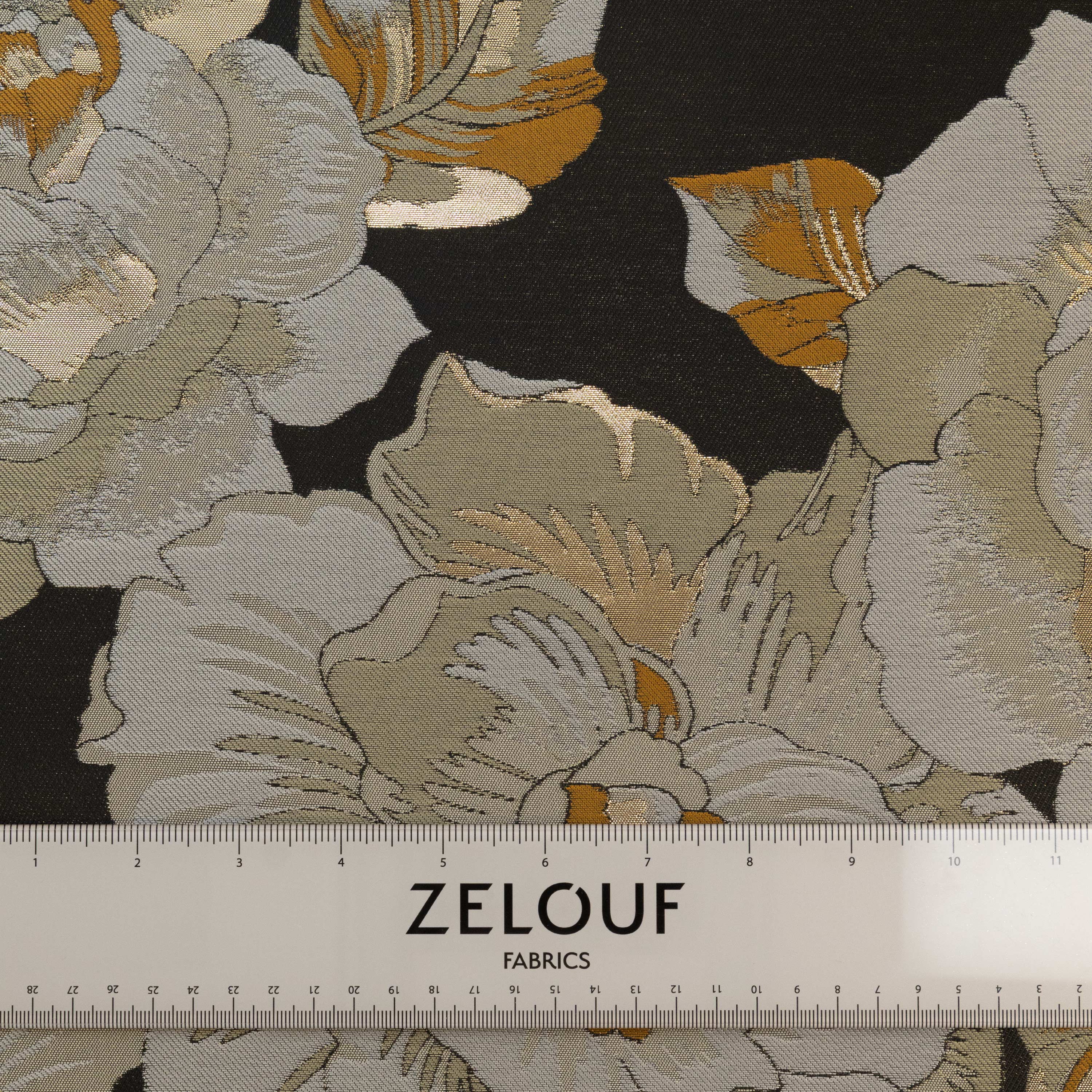 SAGE FLORAL METALLIC PANEL JACQUARD | 28017