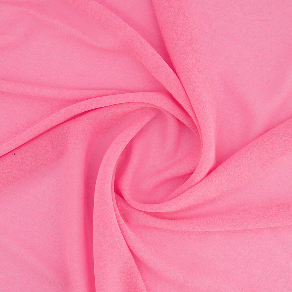 SOUFFLE CREPE CHIFFON | 5200 ROSE WAVE - Zelouf Fabrics