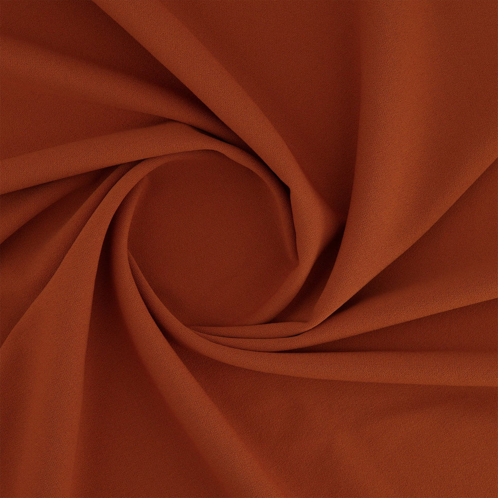 LIGHTWEIGHT SCUBA CREPE | 5663 COGNAC - Zelouf Fabrics