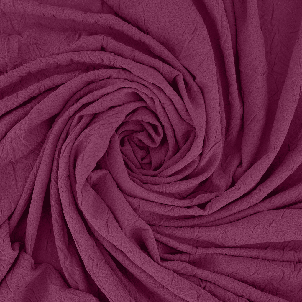 ELODIE CRUSHED GEORGETTE  | 27018 BRIGHT PLUM - Zelouf Fabrics