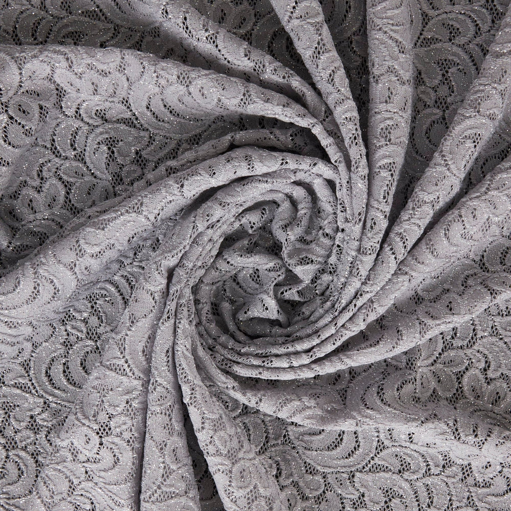 MADILYN STRETCH LACE W GLITTER  | 26881-GLITTER  - Zelouf Fabrics