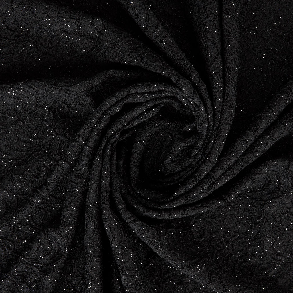 MADILYN STRETCH LACE W GLITTER  | 26881-GLITTER  - Zelouf Fabrics
